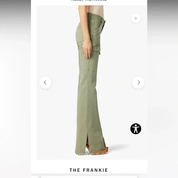 Joe’s The Frankie Cargo Bootcut Jeans Size 30 color uniform Retails $228 - Picture 3 of 16